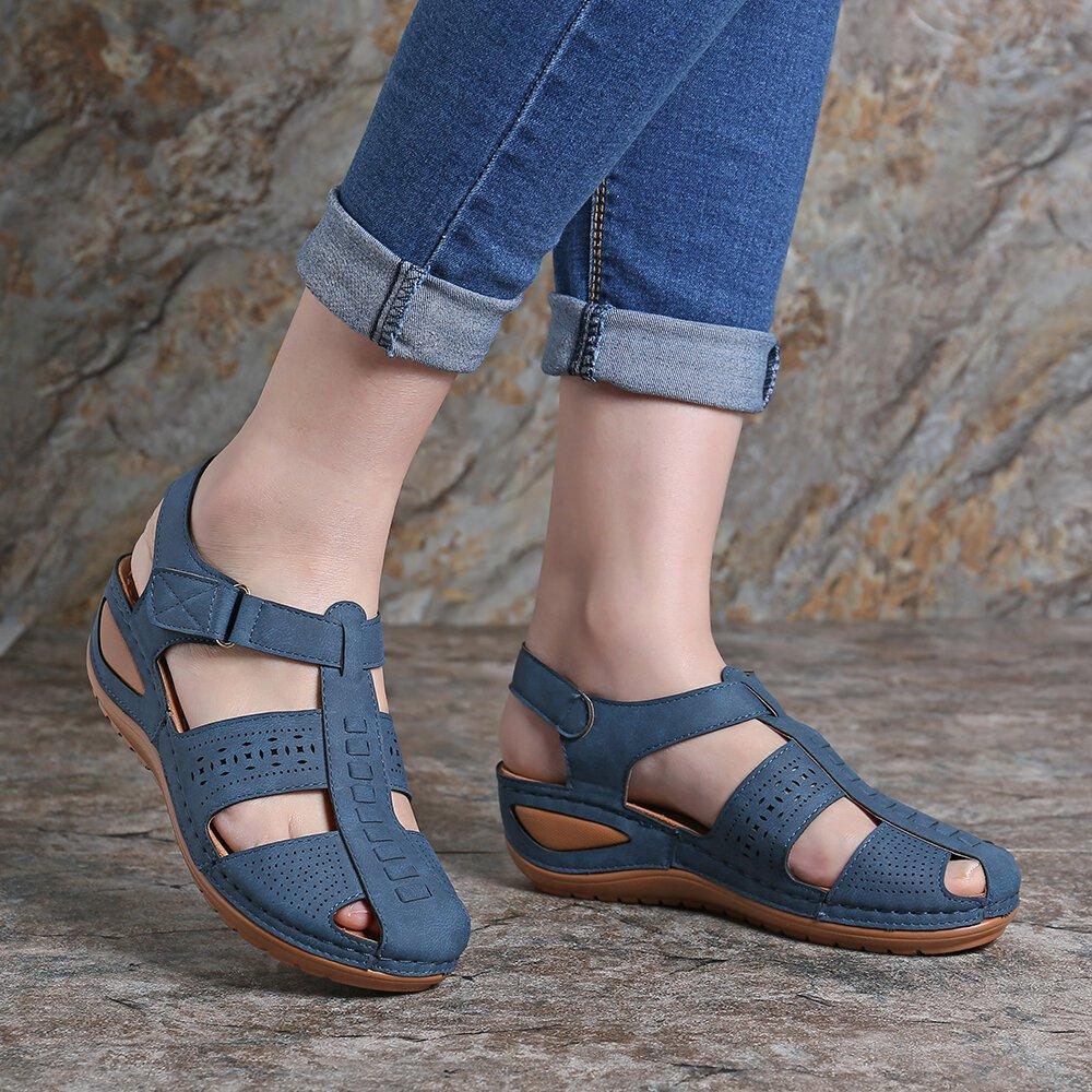 Women's Sandals Round Toe Wedge Sandals - Image 10