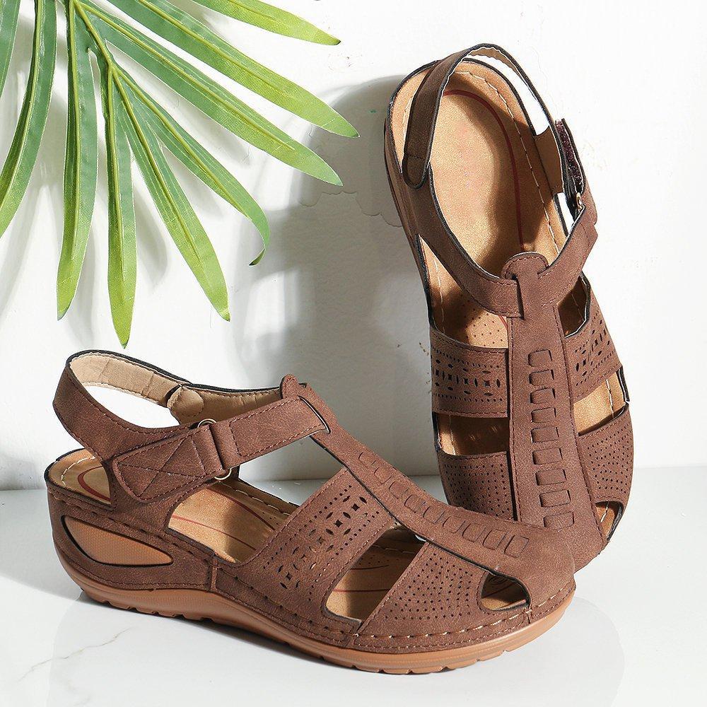 Women's Sandals Round Toe Wedge Sandals - Image 7