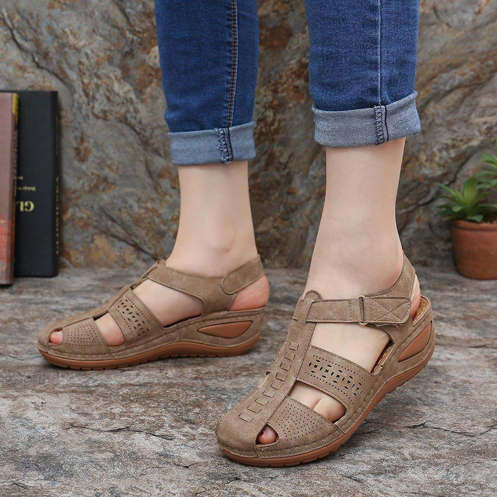 Women's Sandals Round Toe Wedge Sandals - Image 8