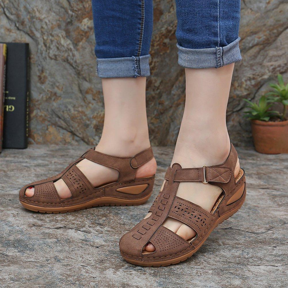 Women's Sandals Round Toe Wedge Sandals - Image 9